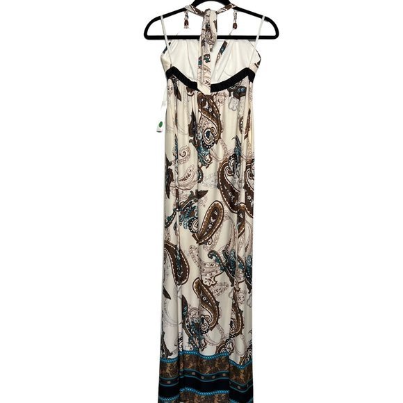 NWT Paisley Print Maxi Dress - Picture 2 of 10